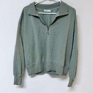 Arizona Jean Company Green Quarter Zip Pullover